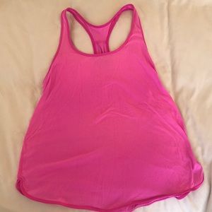 Lululemon Hot pink athletic tank top!
